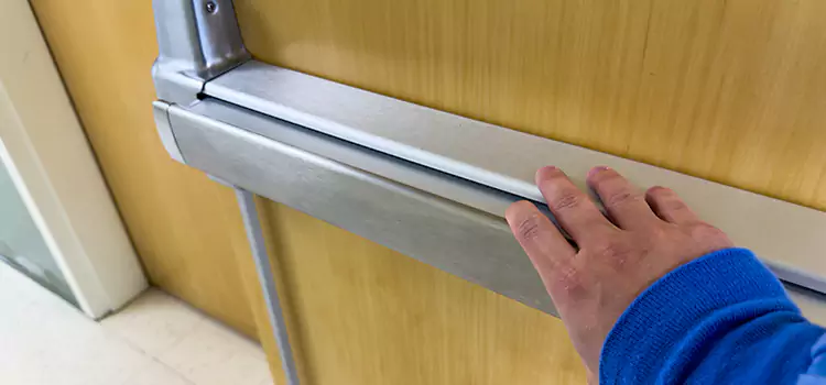 Installing a Push Bar on a Door Chillum